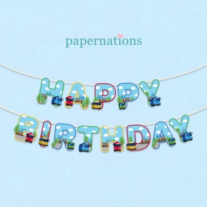 HBD Tayo Bunting Flag